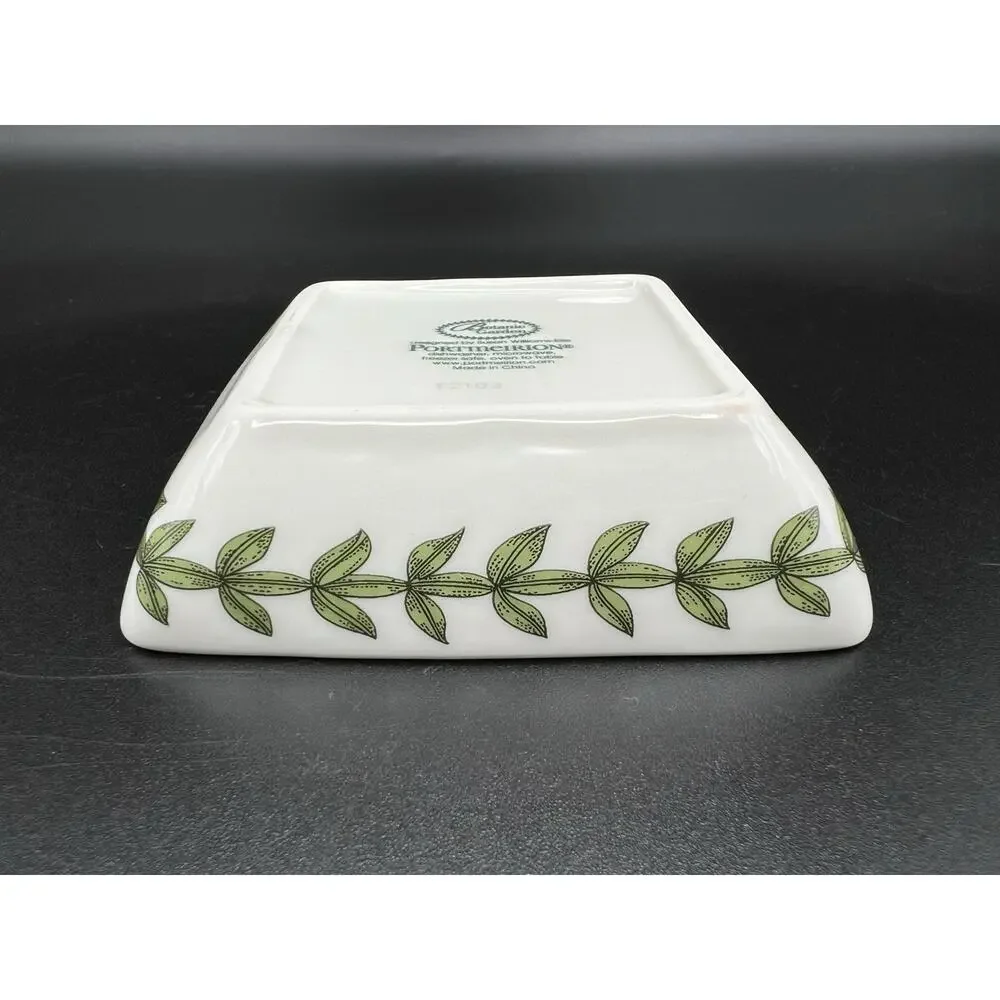 Portmeirion Botanic Garden 3” Square Trinket Dish Dipping Sauce Bowl